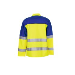 PLANAM Herren Warn-Jacke MAJOR-PROTECT Gelb/Kornblumenblau