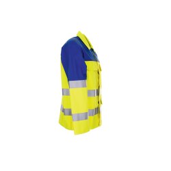 PLANAM Herren Warn-Jacke MAJOR-PROTECT Gelb/Kornblumenblau