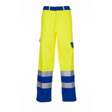PLANAM Herren Warn-Bundhose MAJOR-PROTECT Gelb/Kornblumenblau