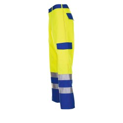 PLANAM Herren Warn-Bundhose MAJOR-PROTECT Gelb/Kornblumenblau