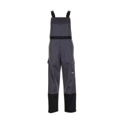 PLANAM Herren Latzhose WELD-SHIELD Antistatisch Grau/Schwarz
