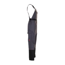PLANAM Herren Latzhose WELD-SHIELD Antistatisch Grau/Schwarz