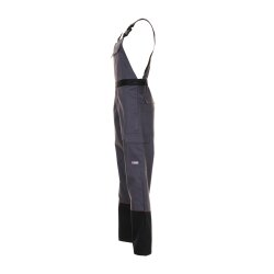PLANAM Herren Latzhose WELD-SHIELD Antistatisch Grau/Schwarz