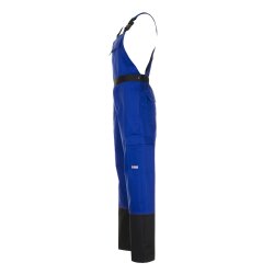 PLANAM Herren Latzhose WELD-SHIELD Antistatisch Kornblau/Schwarz