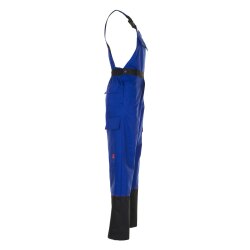 PLANAM Herren Latzhose WELD-SHIELD Antistatisch Kornblau/Schwarz
