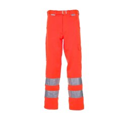 PLANAM Herren Bundhose WARNSCHUTZ Reflexband Orange