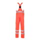 PLANAM Herren Latzhose WARNSCHUTZ Reflexband Orange