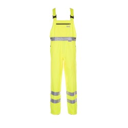 PLANAM Herren Latzhose WARNSCHUTZ Reflexband Gelb