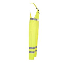PLANAM Herren Latzhose WARNSCHUTZ Reflexband Gelb