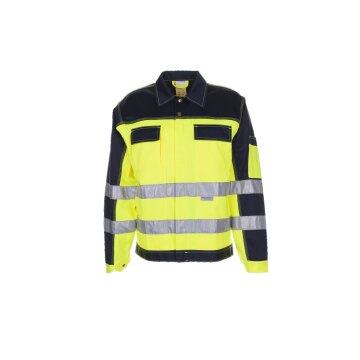 PLANAM Herren Bundjacke 2-farbig WARNSCHUTZ Reflex Gelb/Marine