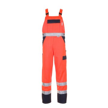 PLANAM Herren Latzhose 2-farbig WARNSCHUTZ Reflex Orange/Marine