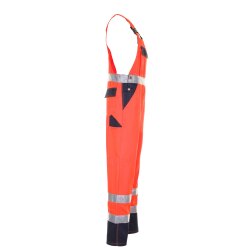 PLANAM Herren Latzhose 2-farbig WARNSCHUTZ Reflex Orange/Marine