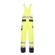 PLANAM Herren Latzhose 2-farbig WARNSCHUTZ Reflex Gelb/Marine