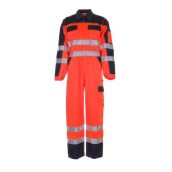 PLANAM Herren Rallyekombi WARNSCHUTZ Reflex Orange/Marine