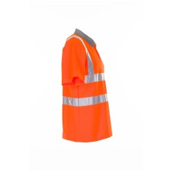 Planam Warnschutz Herren Poloshirt 2-farbig orange grau...
