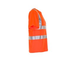 Planam Warnschutz Herren T-Shirt Uni uni-orange Modell 2095