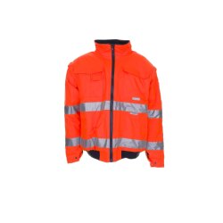 PLANAM Herren Pilotenjacke WARNSCHUTZ Reflexband Orange