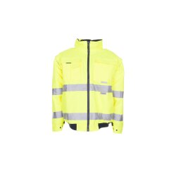 PLANAM Herren Pilotenjacke WARNSCHUTZ Reflexband Gelb