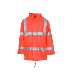 PLANAM Herren Parka WARNSCHUTZ Reflexband Orange