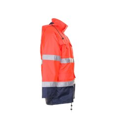 PLANAM Herren Parka WARNSCHUTZ Reflex Orange/Marine
