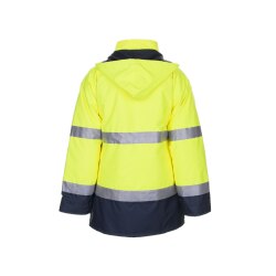 PLANAM Herren Parka WARNSCHUTZ Reflex Gelb/Marine