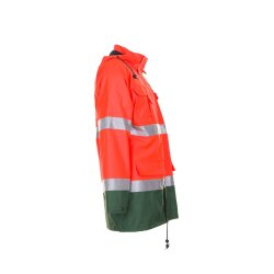 PLANAM Herren Parka WARNSCHUTZ Reflex Orange/Grün