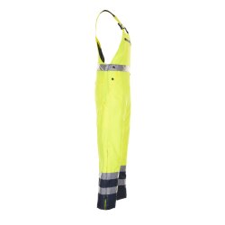 PLANAM Herren Winterlatzhose WARNSCHUTZ Reflex Gelb/Marine