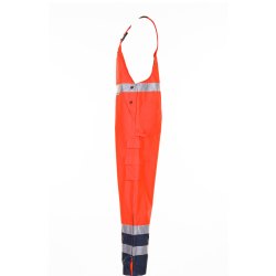 Planam Warn-/Wetterschutz Herren Regenlatzhose 2-farbig orange marine Modell 2066