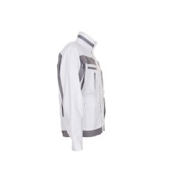 PLANAM Herren Bundjacke PLALINE Canvas Reinweiß/Zink