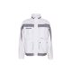 PLANAM Herren Bundjacke PLALINE Canvas Reinweiß/Zink