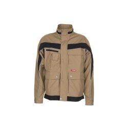PLANAM Herren Bundjacke PLALINE Canvas Sand/Schwarz