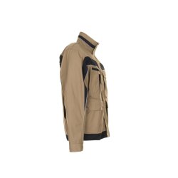 PLANAM Herren Bundjacke PLALINE Canvas Sand/Schwarz