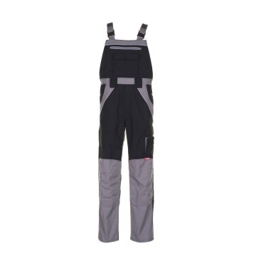 PLANAM Herren Latzhose PLALINE Canvas Schwarz/Zink
