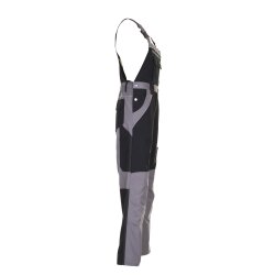 PLANAM Herren Latzhose PLALINE Canvas Schwarz/Zink