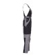 PLANAM Herren Latzhose PLALINE Canvas Schwarz/Zink