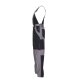 PLANAM Herren Latzhose PLALINE Canvas Schwarz/Zink