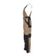 PLANAM Herren Latzhose PLALINE Canvas Sand/Schwarz
