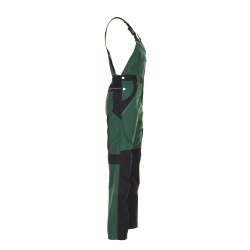 PLANAM Herren Latzhose PLALINE Canvas Grün/Schwarz