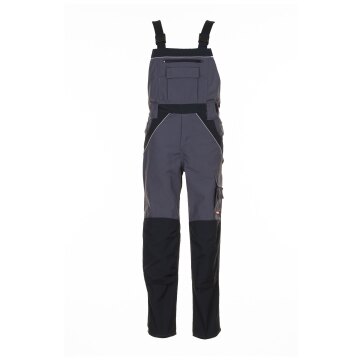 PLANAM Herren Latzhose PLALINE Canvas Schiefer/Schwarz