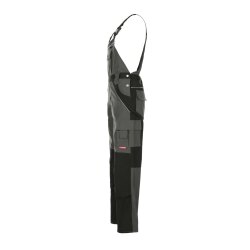 PLANAM Herren Latzhose PLALINE Canvas Schiefer/Schwarz