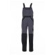 PLANAM Herren Latzhose PLALINE Canvas Schiefer/Schwarz