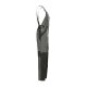 PLANAM Herren Latzhose PLALINE Canvas Schiefer/Schwarz