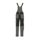 PLANAM Herren Latzhose PLALINE Canvas Schiefer/Schwarz