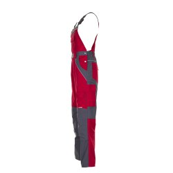 PLANAM Herren Latzhose PLALINE Canvas Rot/Schiefer