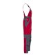 PLANAM Herren Latzhose PLALINE Canvas Rot/Schiefer