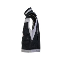 PLANAM Herren Weste PLALINE Canvas Schwarz/Zink