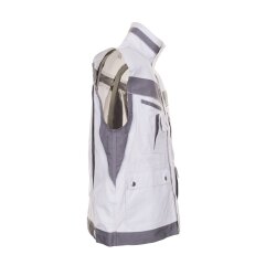 PLANAM Herren Weste PLALINE Canvas Reinweiß/Zink