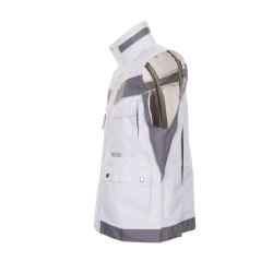PLANAM Herren Weste PLALINE Canvas Reinweiß/Zink