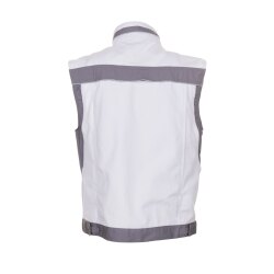 PLANAM Herren Weste PLALINE Canvas Reinweiß/Zink