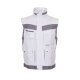PLANAM Herren Weste PLALINE Canvas Reinweiß/Zink